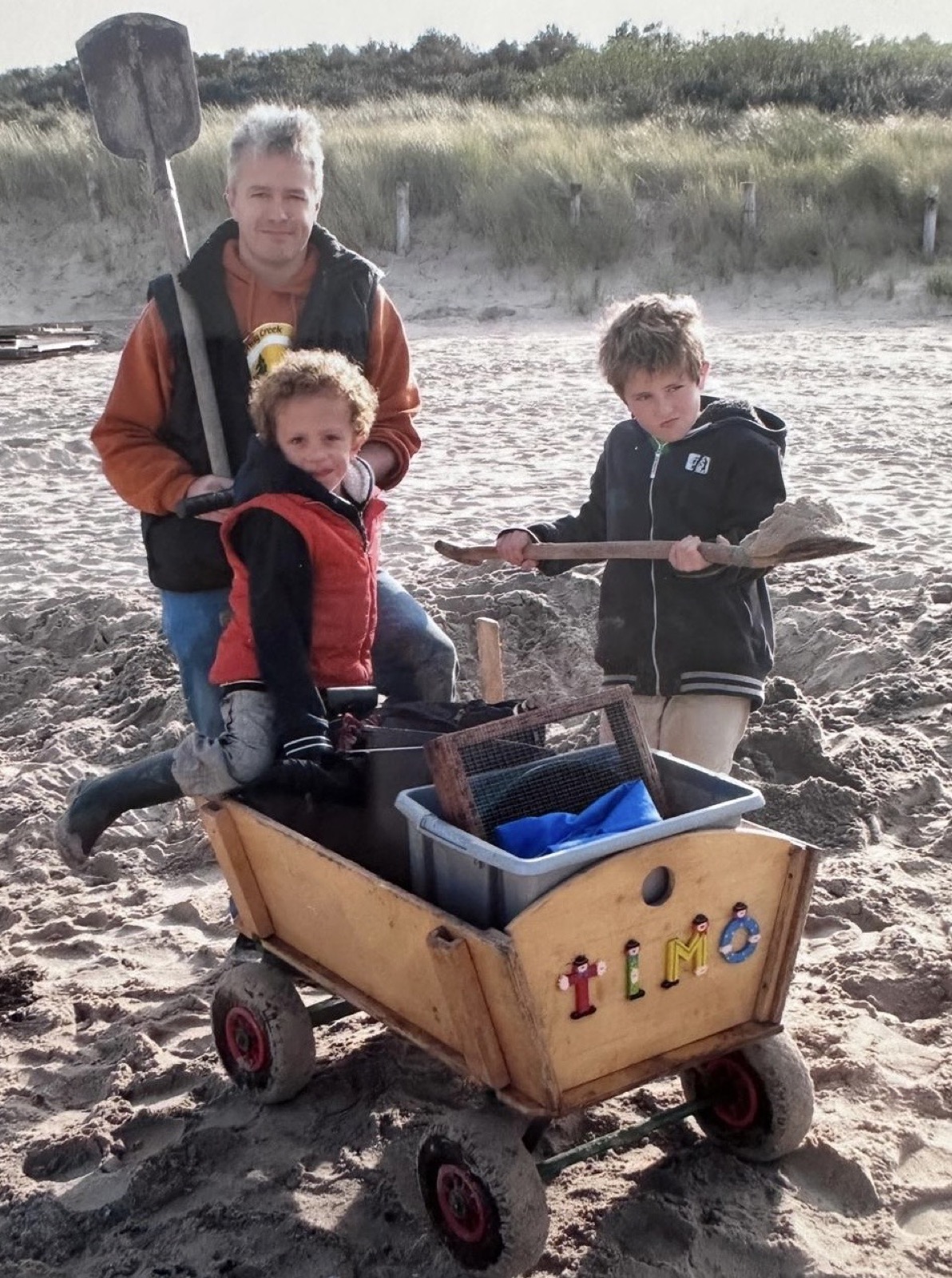 Finding fossils with my father and brother